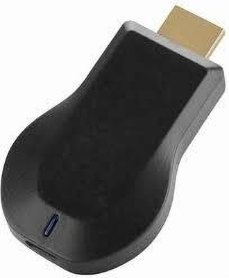 IMMUTABLE Anykast Wireless WiFi Display Adapter Media (Black) kjh7 Media Streaming Device(Black)