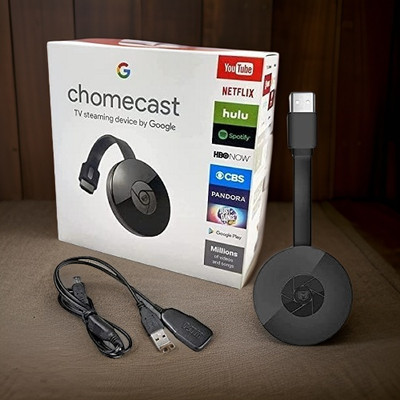 Clairbell E89_Chromecast Wireless Media Streaming: Chrome Cast HDMI Dongle Media Streaming Device(Black)