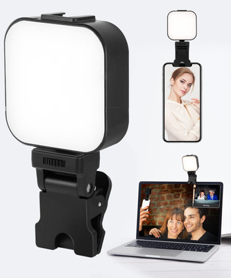 Clefairy LED Video Light on Camera,Mini LED Camera Lights 250 lx Camera LED Light(Batteries Included)