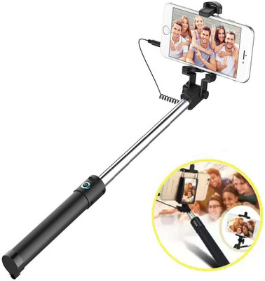 G2L Bluetooth Selfie Stick(Black, Remote Included)