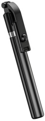 PunnkFunnk R1 Selfie Stick Tripod with Wireless Remote, Compatible with All Smartphones Bluetooth Selfie Stick(Black, Remote Included)