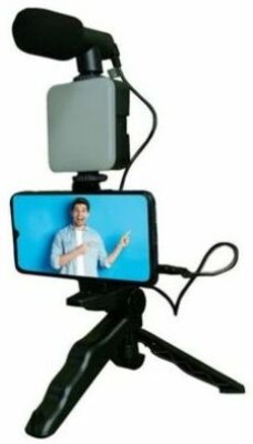 APSOLIGHT Vlogging Kit Video making with Tripod Stand & LED Fill Light tripod 03 Tripod(Black, Supports Up to 1600 g)