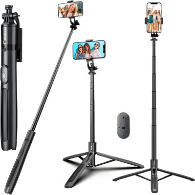 Syvo S-06 Bluetooth Selfie Stick(Black, Remote Included)