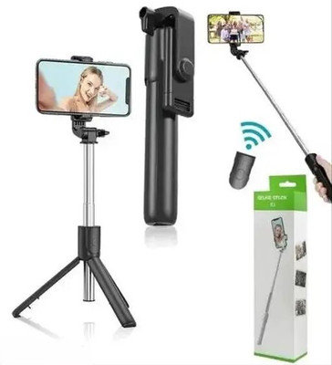 gayamart S1/ R1 Extendable Selfie Stick Bluetooth Selfie Stick(Black, Remote Included)