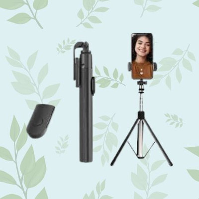 Pharaoh Y17 Wireless Selfie stick and Tripod Bluetooth Selfie Stick(Multicolor, Remote Included)