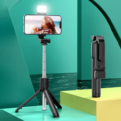 CUBES R15 Bluetooth Selfie Stick(Black, Remote Included)