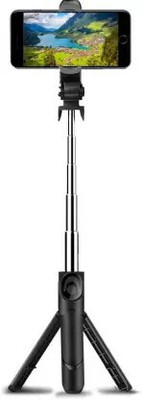 ZmiZc Bluetooth Selfie Stick(Black, Remote Included)