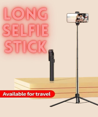 YIXU Super Long Selfie stick 170cm Y17 Selfie Stick Tripod with expandable features Bluetooth Selfie Stick(Black, Remote Included)