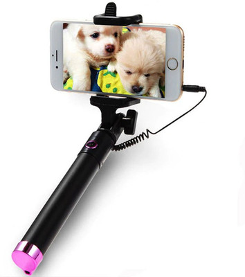 G2L BRAND NEW WIRED HANDHELD MONOPOD FOR PHONE HOLDER Tripod Kit(Black, Supports Up to 600 g)