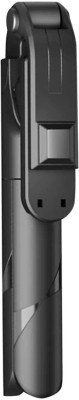 K.S.INTERNATIONAL TRADERS X-02 SELFIE STICK TRIPOD Bluetooth Selfie Stick(Black, Remote Included)