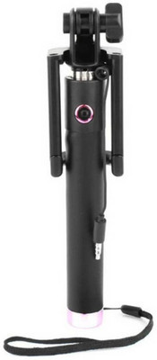 SJT MS0045 Cable Selfie Stick(Multicolor, Remote Included)