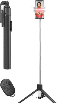 USTINE Bluetooth Selfie Stick(Black, Remote Included)