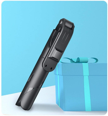 Infinite Digital Bluetooth Selfie Stick with Wireless Remote And Extended Tripod Stand Bluetooth Selfie Stick(Black, Remote Included)