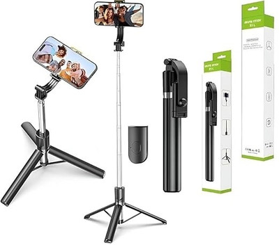 Pharaoh R1L Wireless Selfie stick and Tripod Bluetooth Selfie Stick(Black, Remote Included)