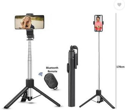 Pharaoh Y17 Selfie Stick Tripod AASV20 Bluetooth Selfie Stick(Multicolor, Remote Included)