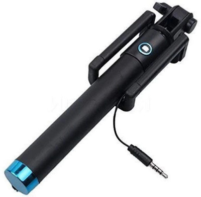 SANNO WORLD UNIVERSAL WIRED HANDHELD MONOPOD FOR PHONE HOLDER OR PHOTOGRAPHY VIDEO RECORDING YOUTUBE REELS & CAPUTURE EVERY SPECIAL MOMENT Cable Selfie Stick(Black)