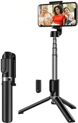 ZmiZc Bluetooth Selfie Stick(Black, Remote Included)