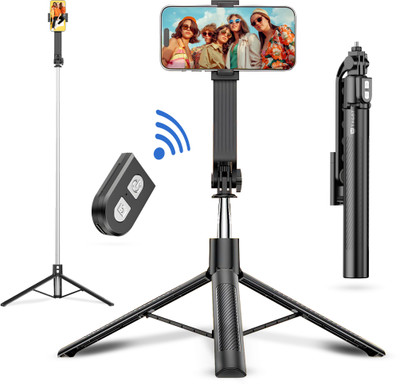 Tygot TSS-10 Bluetooth Selfie Stick(Black, Remote Included)