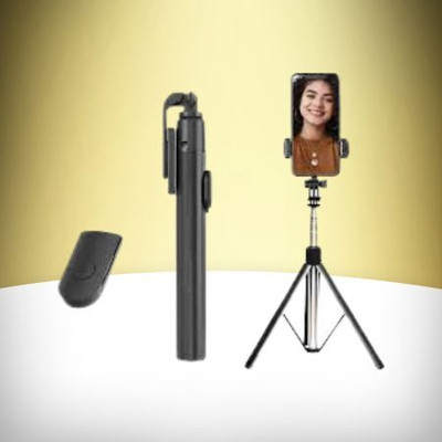 Pharaoh Bluetooth Selfie Stick(Multicolor, Remote Included)