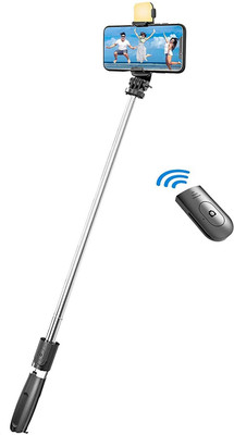 G2L Bluetooth Selfie Stick(Black, Remote Included)