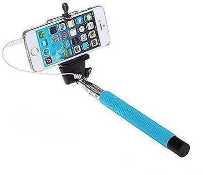 SANNO WORLD Cable Selfie Stick(Multicolor)
