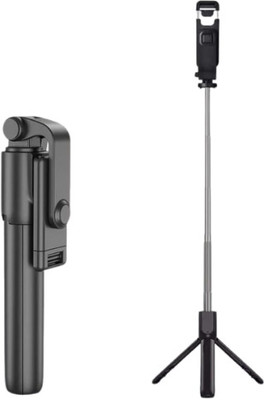 DRUMSTONE Bluetooth Selfie Stick(Black, Remote Included)