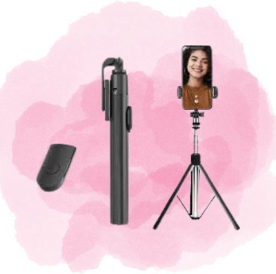 Pharaoh Bluetooth Selfie Stick(Multicolor, Remote Included)