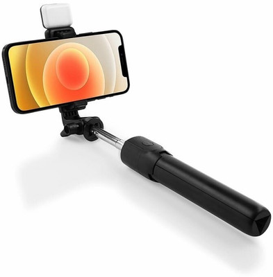 BLUE24 TRADERS Perfect Design Selfie Stick Strong With Light_VR20 Bluetooth Selfie Stick(Black, Remote Included)