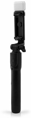 BLUE24 TRADERS Perfect Design Selfie Stick Strong With Light_VR17 Bluetooth Selfie Stick(Black, Remote Included)