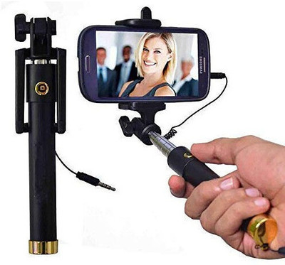 PARANDIV Cable Selfie Stick(Black)