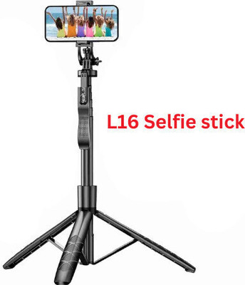 EVAAENTERPRISES Ultimate Photo/Video Shooting L16 Selfie Stick Bluetooth Selfie Stick(Black, Remote Included)