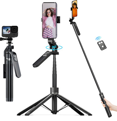 Tygot T-14 Bluetooth Selfie Stick(Black, Remote Included)