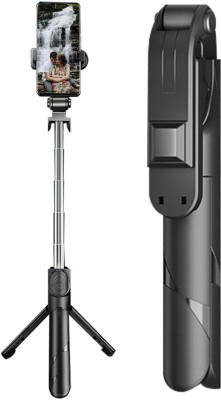 ASTOUND Wireless Selfie Stick Tripod for All Smartphones Bluetooth Selfie Stick(Black, Remote Included)