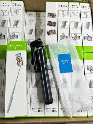 TECHEL Bluetooth Selfie Stick(Multicolor, Remote Included)