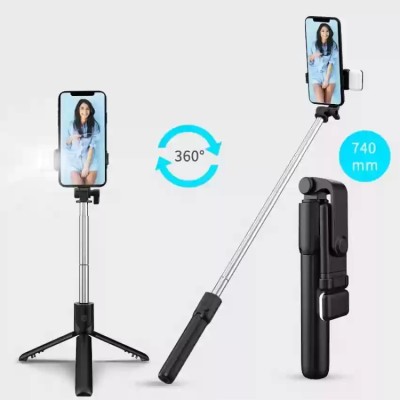 ZETTTECH Bluetooth Selfie Stick(Black, Remote Included)