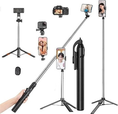 Pharaoh Y17 Selfie Stick Tripod AASV7 Bluetooth Selfie Stick(Multicolor, Remote Included)