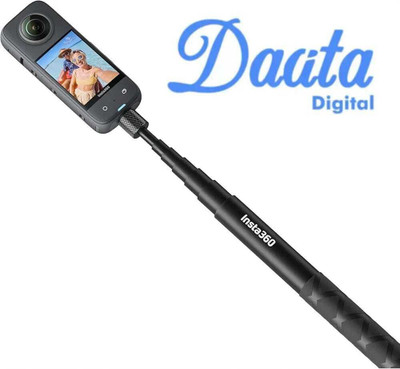 DAATA insta 360 selfie stick 1.1m Cable Selfie Stick(Black)
