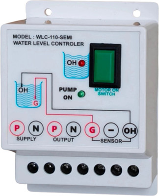 MICROTAIL Semi Automatic, Manually Start and Auto Stop Water Level Controller with sensors Wired Sensor Security System