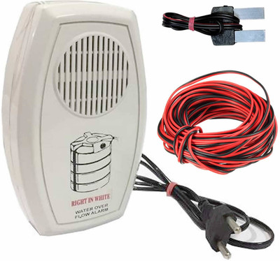 FStyler Advance Water Tank Overflow Alarm with High Quality Overflow Voice Sound & 15-mtr Connecting Wired (Made in India) Wired Sensor Security System
