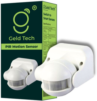 Geld Tech Wall Mount PIR Motion Sensor For Light Control | security purposes | Day/Night Wired Sensor Security System