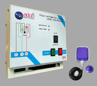 AdonElectronics Water Level Controller with FloatSensor (START/STOP Button Type SubmersiblePump) Wired Sensor Security System