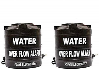 DIGSMORDEN Combo Pack of 2 Water Tank Overflow Alarm Siren with Loud Human Voice Sound Wired Sensor Security System