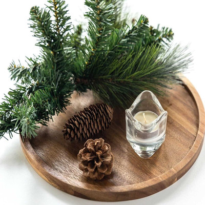 Sunsetleaf Wooden Table Tray Tray Serving Set(Pack of 1)