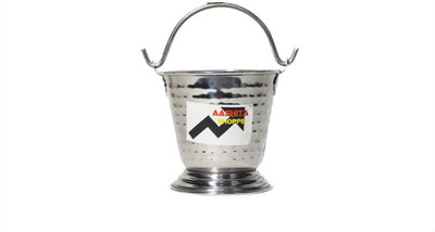 Aashita enterprises Stainless Steel Mini Serving Bucket for Serving Items Like Daal , Rasaam Gravy Bucket Serving Set(Pack of 1)