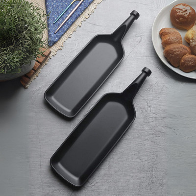 sf hospitality Melamine Trays and Platters Sets for Serving Snacks and Desserts Tray Serving Set