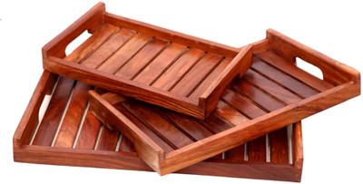 Urban Magic Chip & Dip Tray Serving Set(Pack of 3)