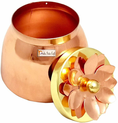 Prisha India Craft Copper Serving Set Container Serving Set(Pack of 1)