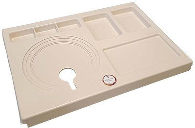 PAUL SONS Kettle Tray Off White 1Pc Tray Serving Set(Pack of 1)