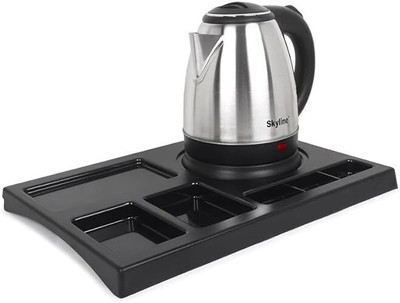PAUL SONS Tray with Kettle Black Tray Serving Set(Pack of 2)