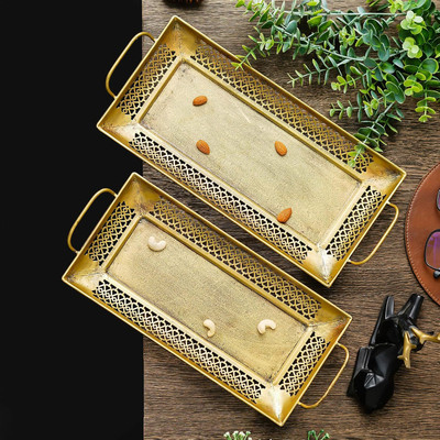 WEBELKART Tray Serving Set(Pack of 2)